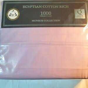 EGYPTIAN COTTON RICH 1000 THREAD COUNT QUEEN  4 PC. SHEET SET.  NWT